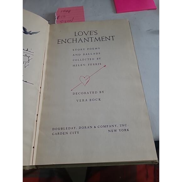 Signed Helen Ferris LOVE'S ENCHANTMENT, STORY POEMS AND BALLADS 1944 VG FE HB - Picture 6 of 8